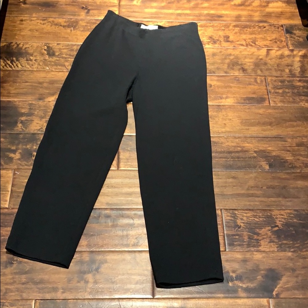 St. John collection black knit pants